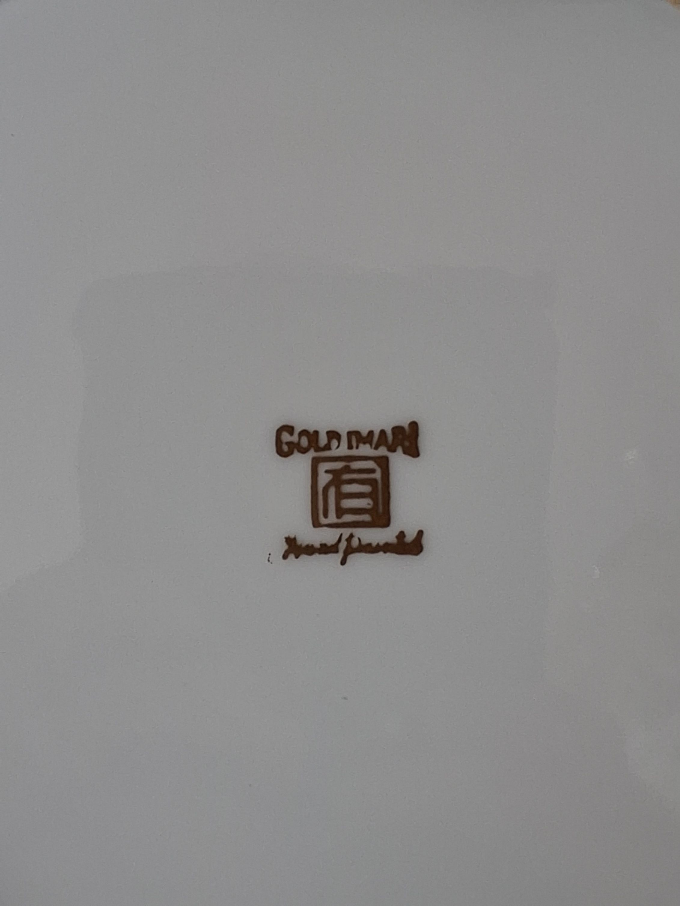 Gold Imari porcelænsfad 1